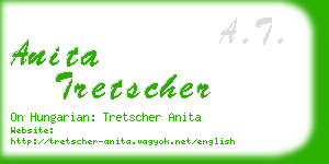 anita tretscher business card